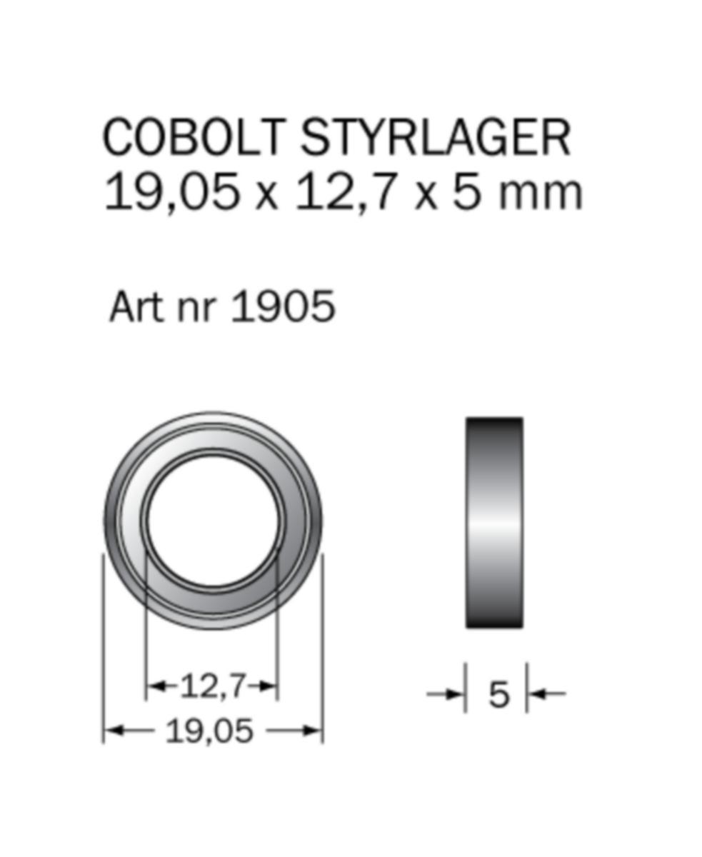 Kullager Cobolt - KULLAGER COBOLT D19.05/12.7 H5