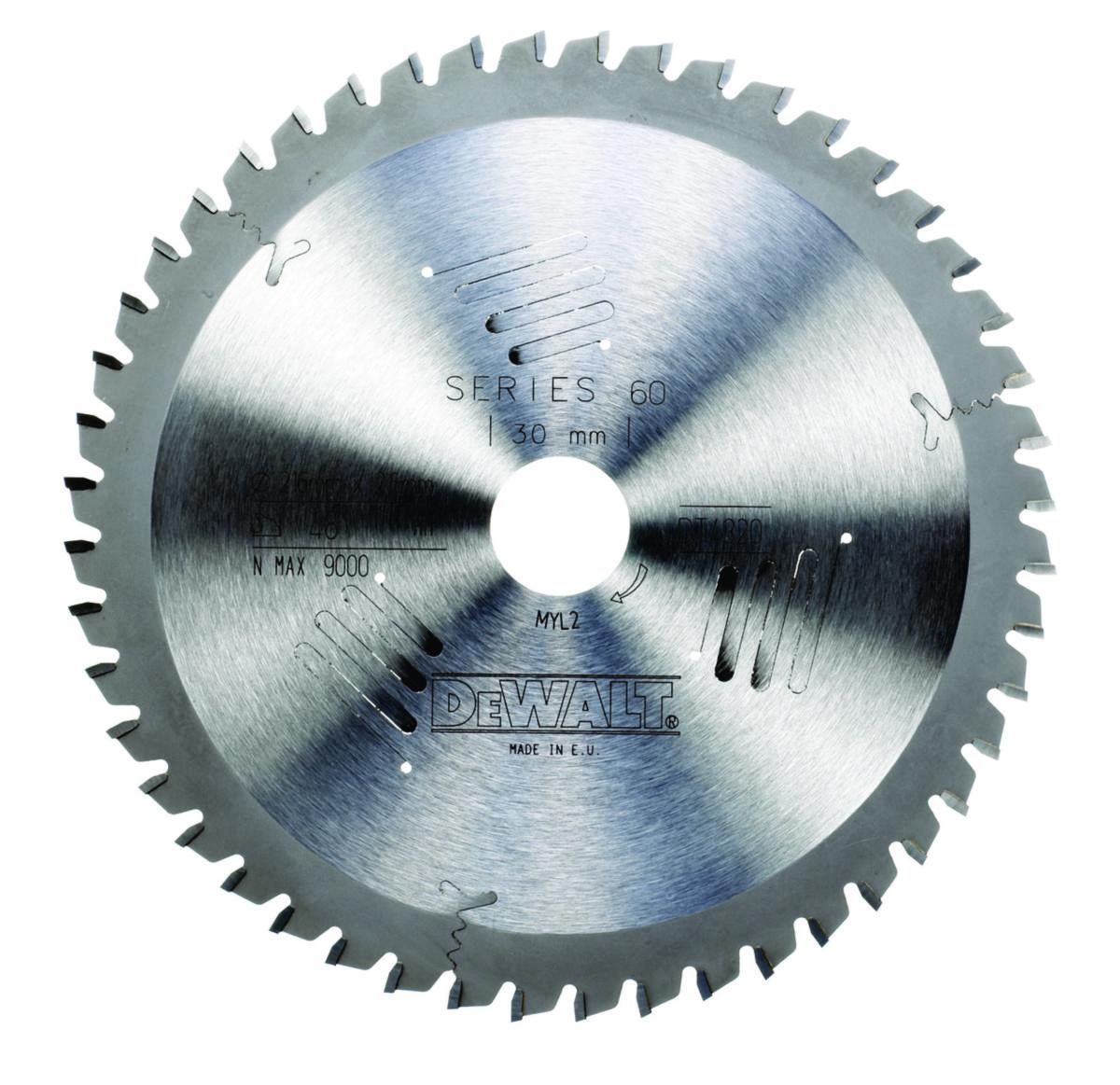 Cirkelsågklinga DEWALT serie 60 HM - CIRKELSÅGSKL. XT DEWALT DT4320 216X30X48T ATB -5G