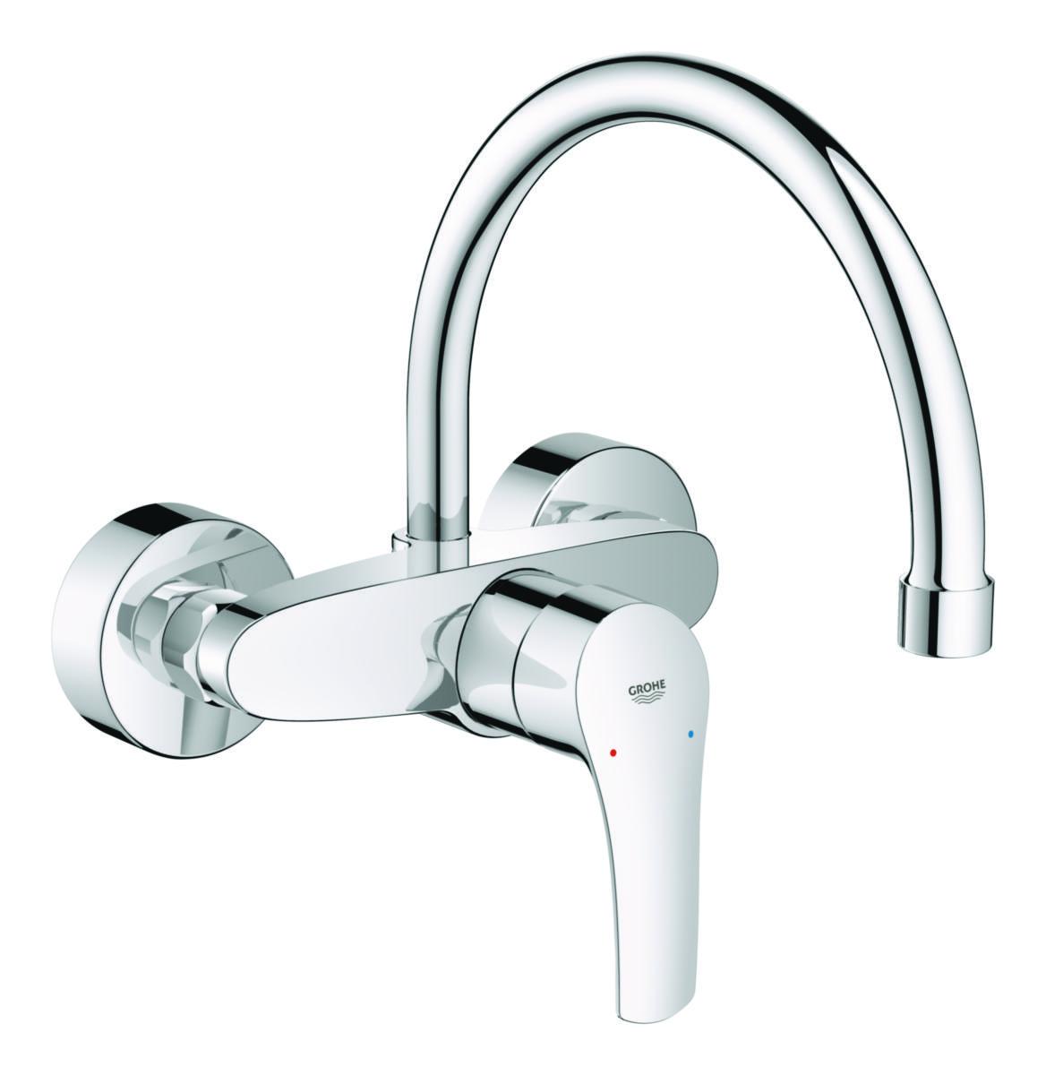 Köksblandare Eurosmart för väggmontage, Grohe - GROHE EUROSMART KÖKSBLANDARE VÄGG. 150C/C ÖVERLIGG.PIP