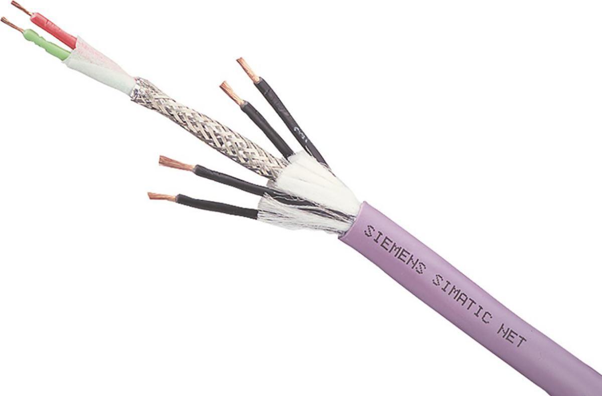 Hybridkabel 4X1.5SQmm+2X0.64mm, Siemens - ECOFAST 2XBUSS+4X24V 6XV1860-2P