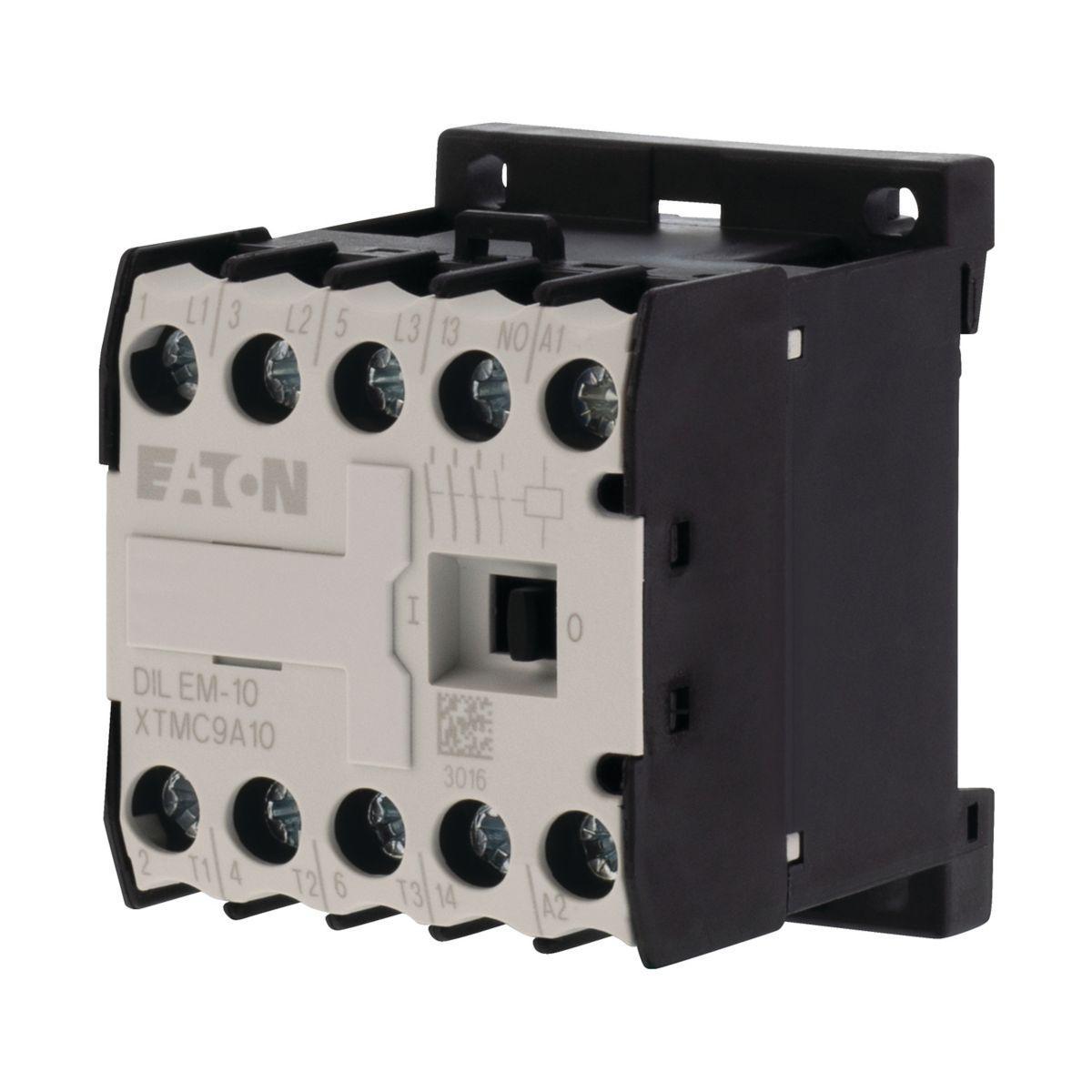 Mini contactor DIL EM, DC power supply with built-in extinguishing diode, power consumption 2.6 W - CONTACTORS DILEM-G 10213