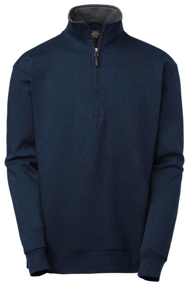 Tröja South West Webber 224 - TRÖJA SOUTH WEST WEBBER 224 HALVZIP MARINBLÅ/GRÅ STL XXL