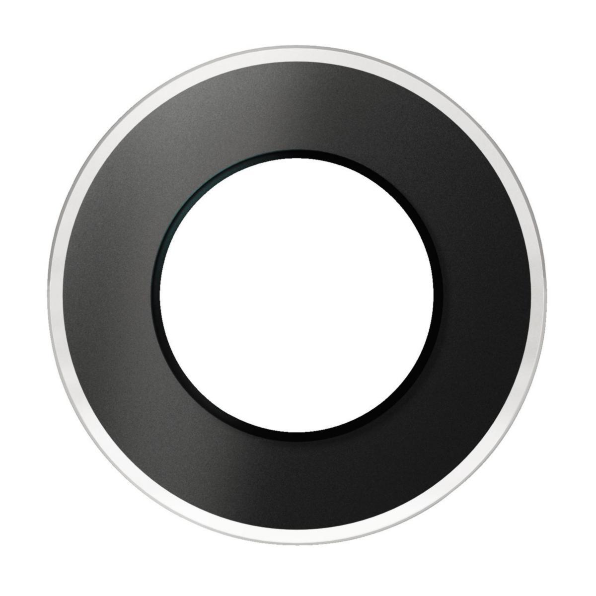 Combination frames Black glass - RENOVA 1-GANG GLASS FRAME BLAC WDE006321