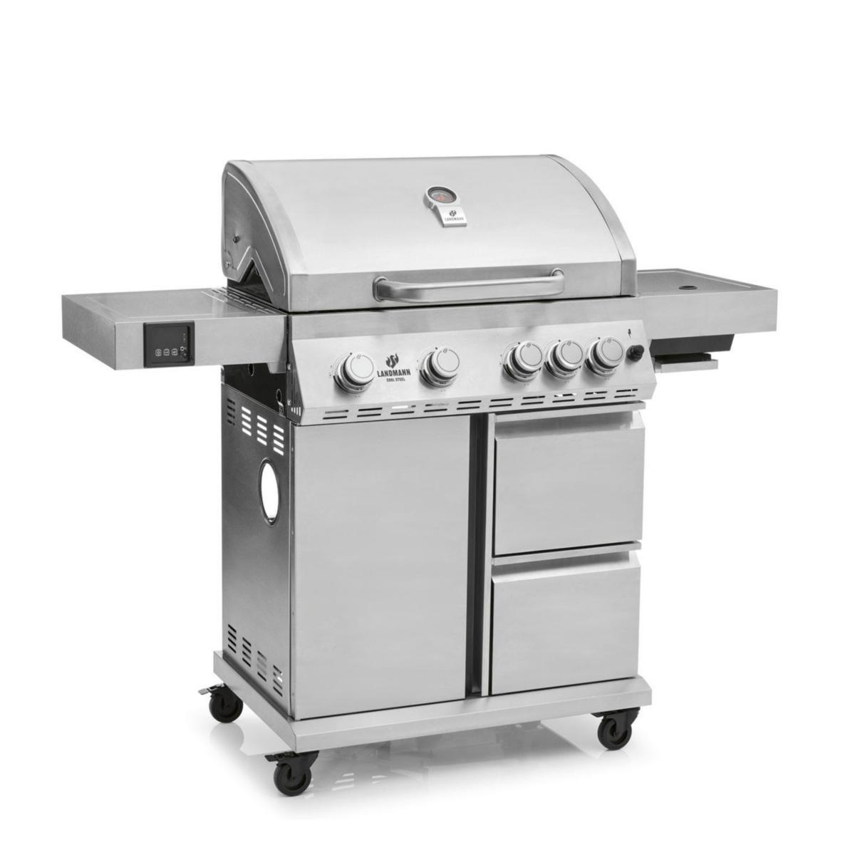 Gasolgrill Landmann Cool Steel 4.1 MaxX - GASOLGRILL LANDMANN COOL STÅL 4.1 MAXX