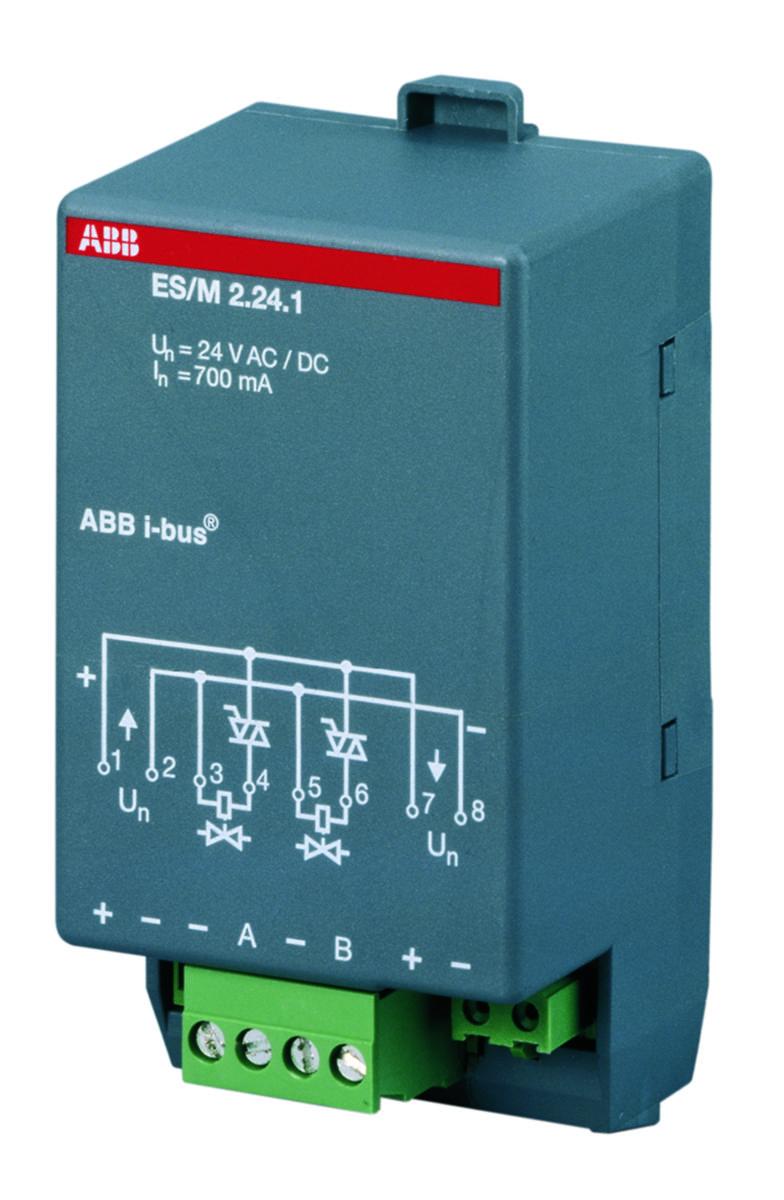 Aktormodul elektronisk , 2 kanaler KNX, ABB - AKTOR ELEKTRONISK 24V 2CDG110014R0011