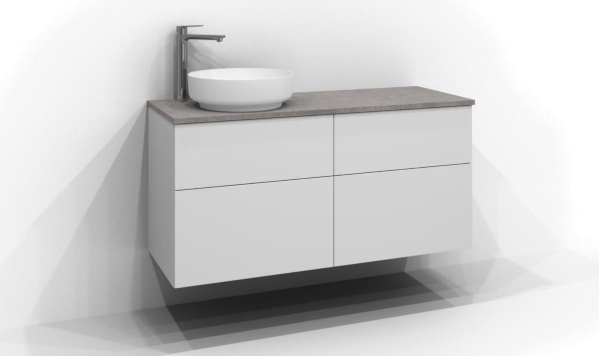 Bänkskiva Glimmer, Svedbergs - SVEDBERGS BÄNKSKIVA GLIMMER 120 VÄNSTER