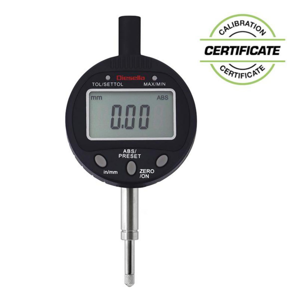 Mätur Diesella Digitalt ABS/TOL/Min/Max funktion inkl.cert - MÄTUR DIESELLA DIGI M/CERT 12,7X0,01MM ABS, TOL, MIN/MAX