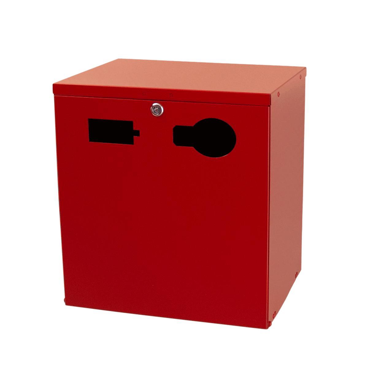 Behållare för returbatterier - SKÅP FÖR INSAMLING AV BATTERI BREDD: 350, HÖJD 375, DJUP 270