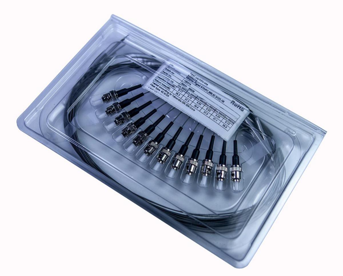 Pigtail MM OM1 62.5/125 grå - PIGTAIL OM1 ST/PC 1.0M 12-PACK