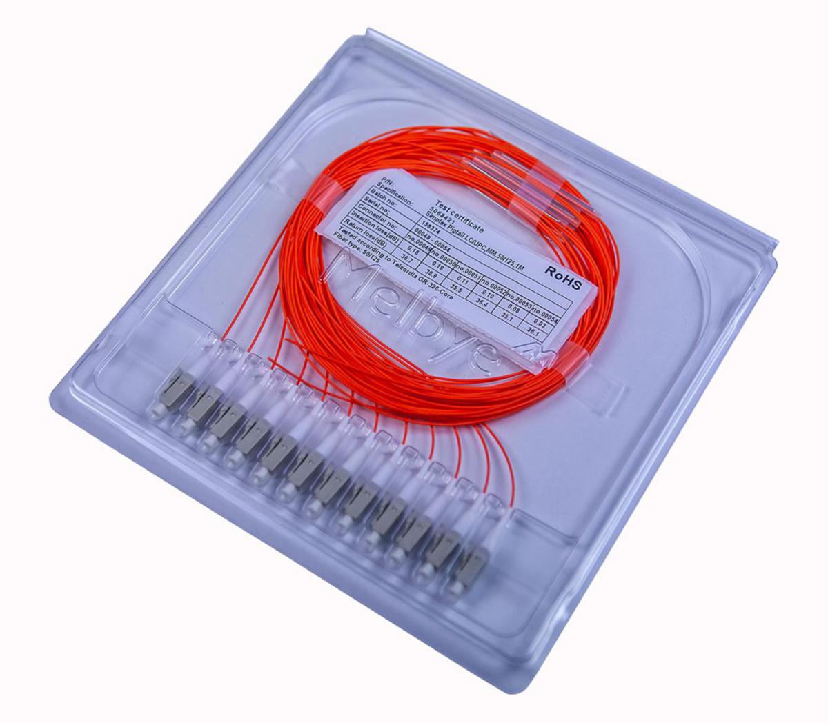 Pigtail MM OM2 50/125 orange - PIGTAIL OM2 LC/PC 1.0M 12-PACK
