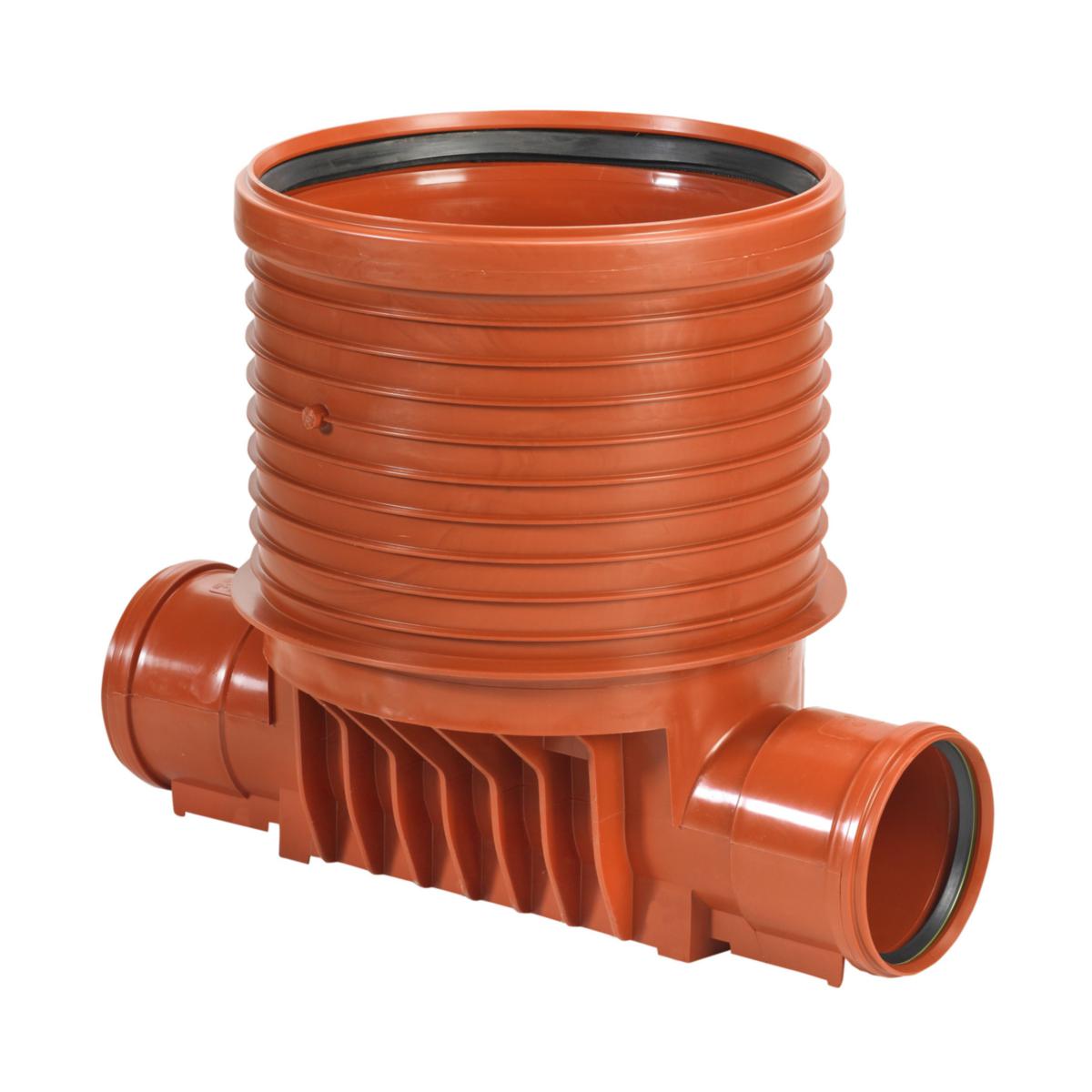 Tillsynsbrunn, Uponor, rakt genomlopp - 400X315 TILLSYNSBRUNN PP RAK, UPONOR