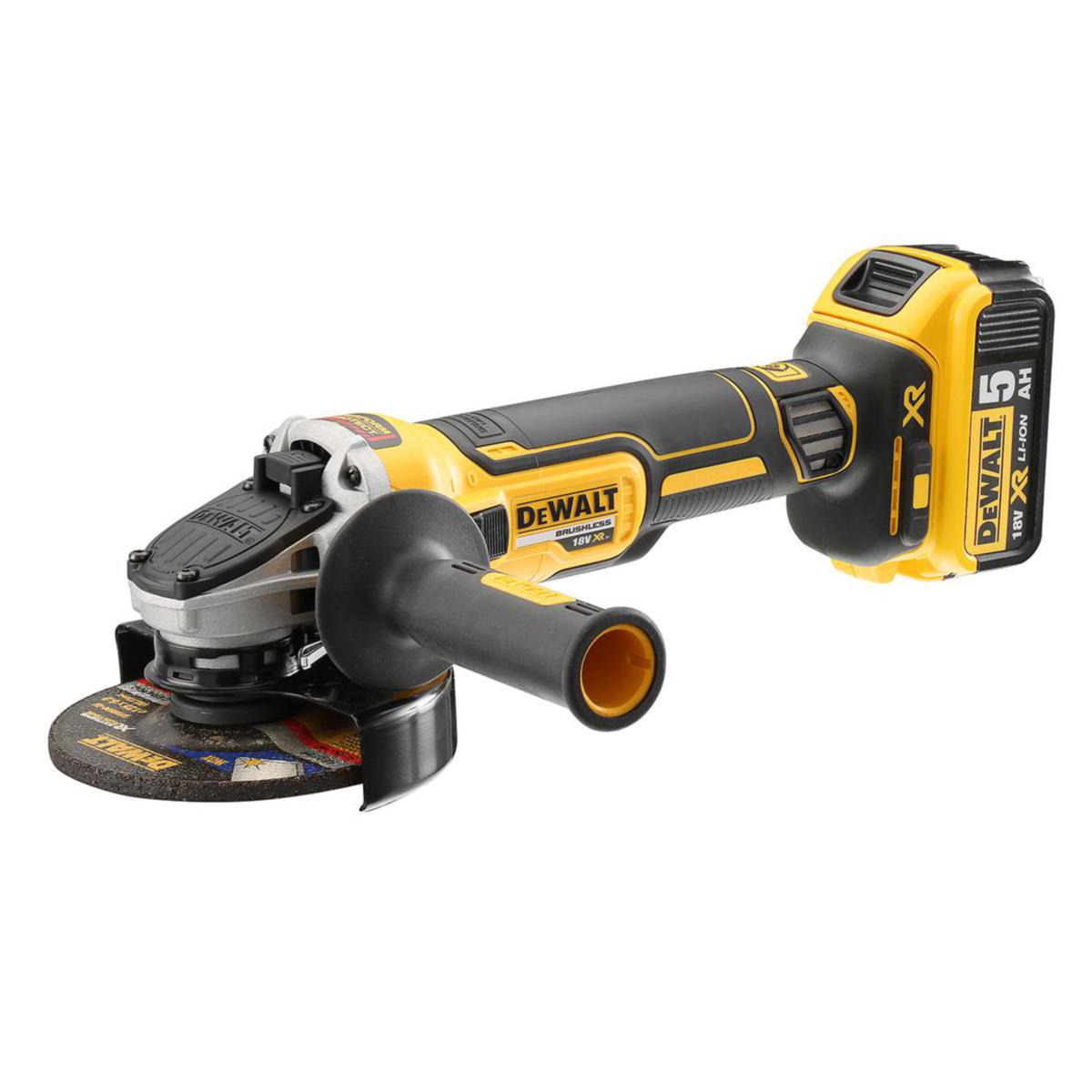 Angle Grinder DEWALT DCG405P2 - ANGLESANDER DEWALT DCG405P2 18V 125MM 2X5.0AH