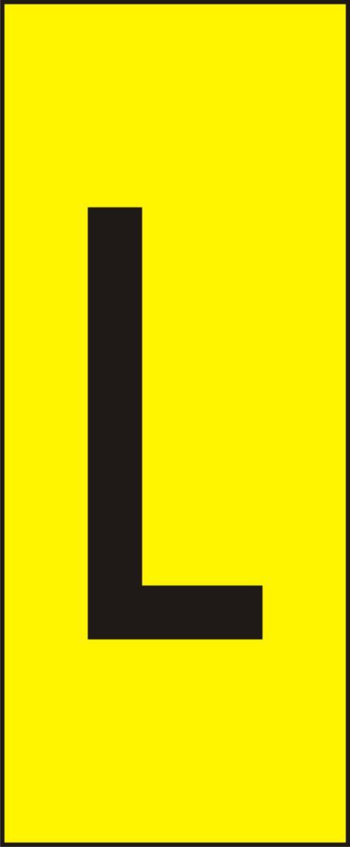 Labelling system H10, Yellow with black letters - MARK SYST H10 YELLOW L