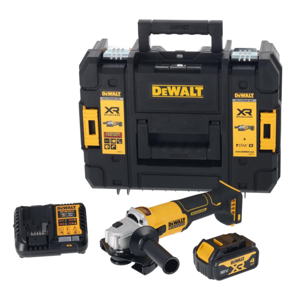 Vinkelslipmaskin DEWALT DCG407M1T - VINKELSLIP DEWALT DCG407M1T-QW 18V 125MM, 4.0AH