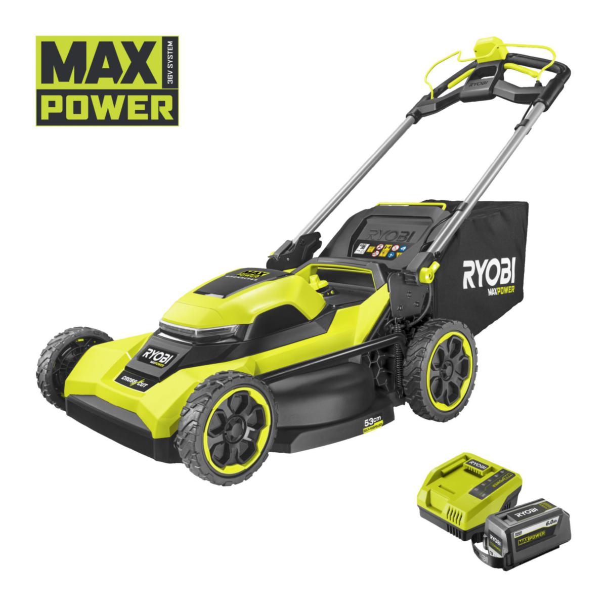 Gräsklippare RYOBI One+ RY36LMXSP53B-160 - GRÄSKLIPPARE RYOBI ONE+ RY36LMXSP53B-160 1X6,0AH