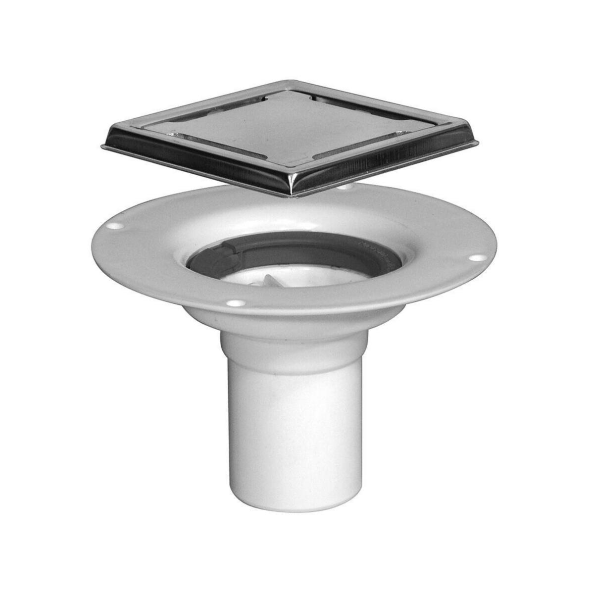 Översvämningsskydd SAFE av plast, Purus - PURUS SAFE ÖVERSV.SKYDD M KLÄM RING 50MM BOTTENUTL.75X75 KLI.