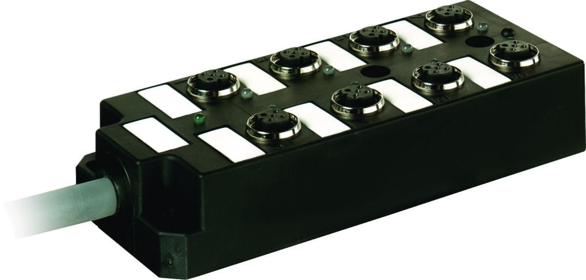 Fördelningsbox M - DISTR.BOX 8XM12 4P 5M 27868