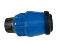 Koppling, Hawle typ 6100, rak utvändig gänga