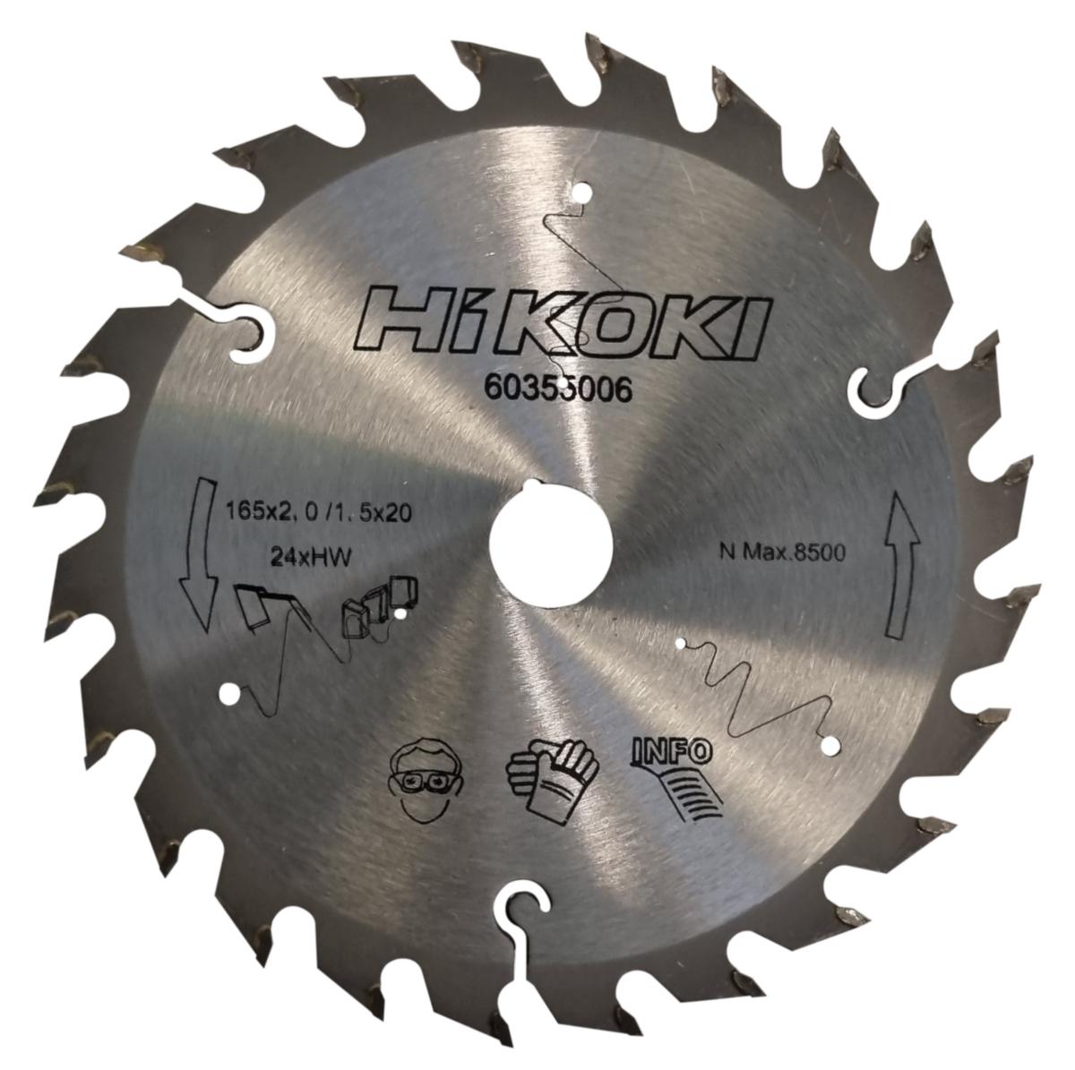 Circular saw blade Hitachi - CIRCULAR SAW BLADE HITACHI 165X2.0X20MM 24T