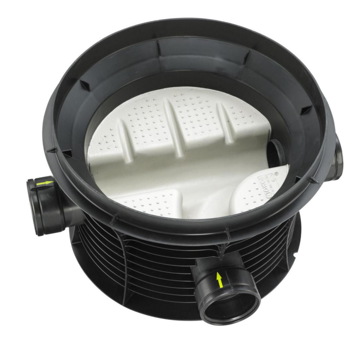 Nedstigningsbrunn, Accesso 1000, Typ 3, vänster inlopp - 200/1000 NEDST.BRUNN ACCESSO TYP 3, BOTTENDEL, VÄNSTER