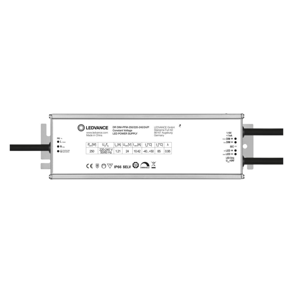 LED-drivdon Performance CV, IP66 - DRIVDON DIM 250/220-240 24V P 4058075240155