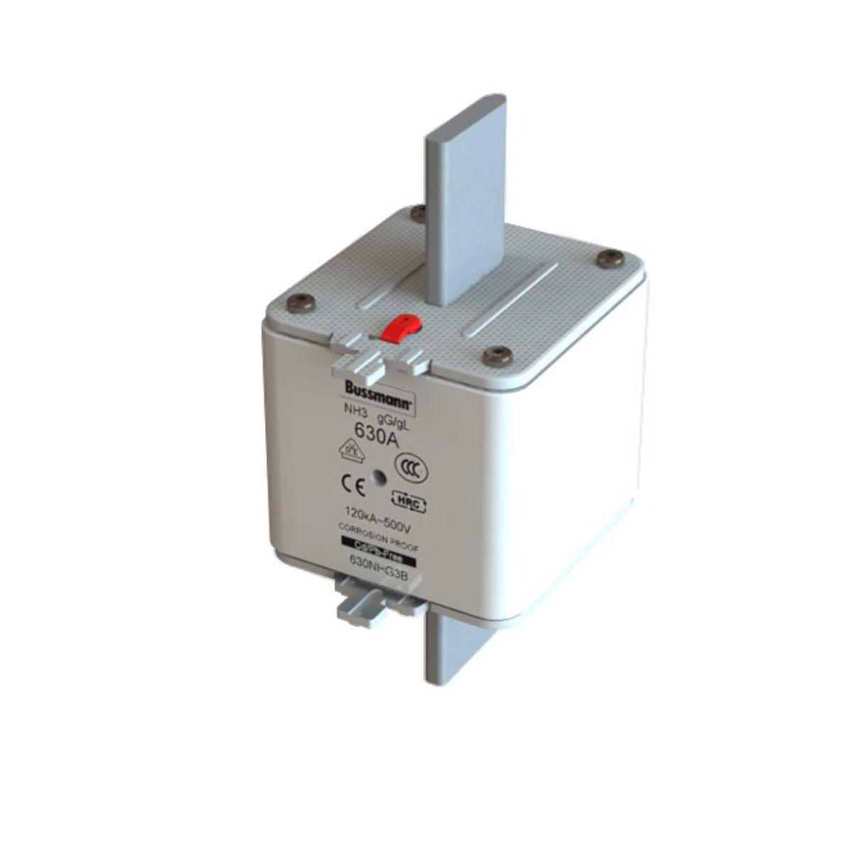 Knivsäkring, gL/gG, NH3 - SÄKRING NH 630A 500V GL/GG 3 NH 630A 500V GL/GG 3