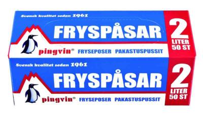FRYSPÅSAR PINGVIN  2 LITER LIVSMEDELGODKÄNDA 29MY 50ST