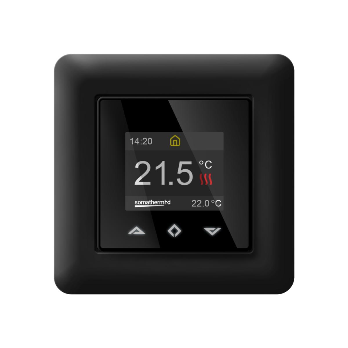 Golvvärmetermostat HD-T - GOLVVÄRMETERMOSTAT HD-T SVART