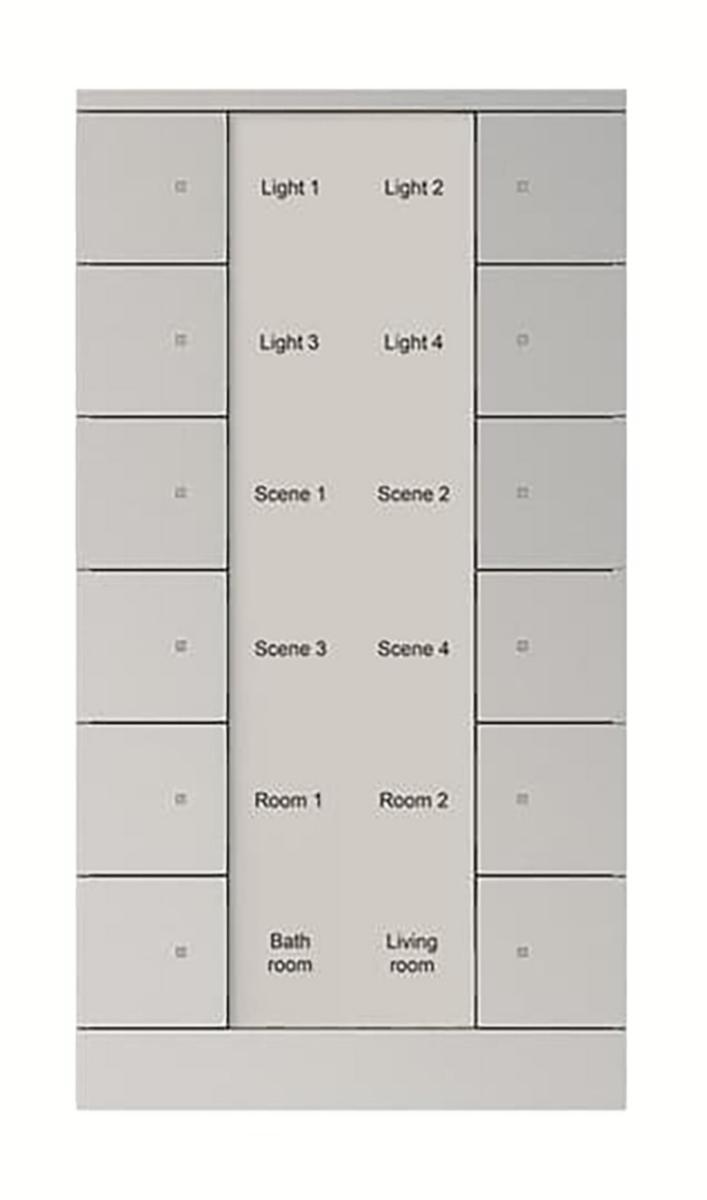 Tryckknapp, Multifunktion Tenton - TRYCKKNAPP 12-P KNX-83 SB/U12.0.1-83