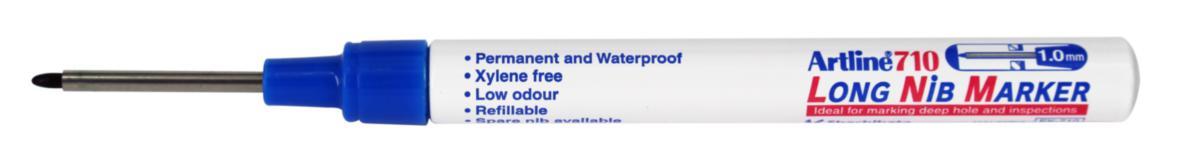 Marker artline 710 longnib - MARKER ARTLINE 710 LONGNIB BLUE 1MM NIB