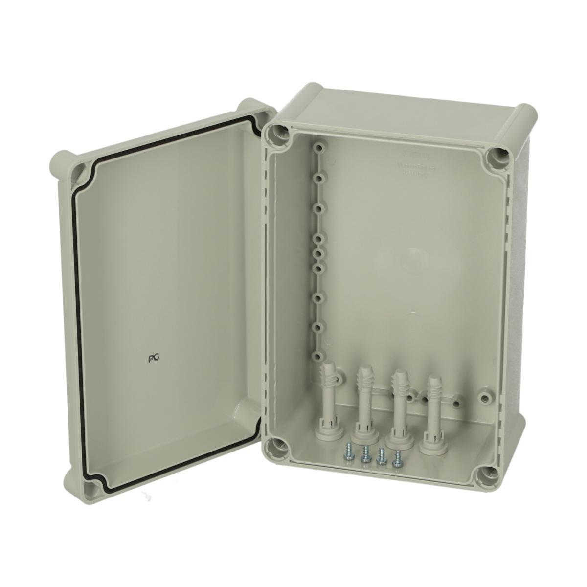 Apparatlådor Solid ABS, grått lock - APP.LÅDA ABS 2819 13G