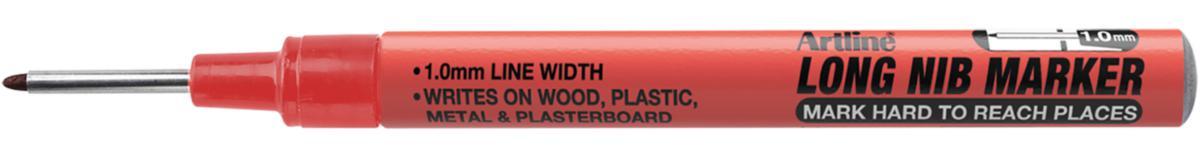 Marker artline 710 longnib - MARKER ARTLINE 710 LONGNIB RED 1MM NIB