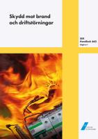 SEK Handbok 460 Skydd mot brand och driftstörningar
