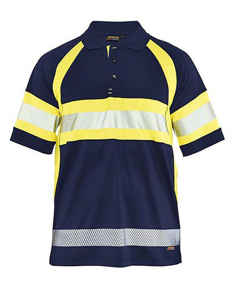 Pikétröja Blåkläder 3338-1051 - PIKÉTRÖJA BLK 3338-1051 MAR/GUL KL1 XXXL