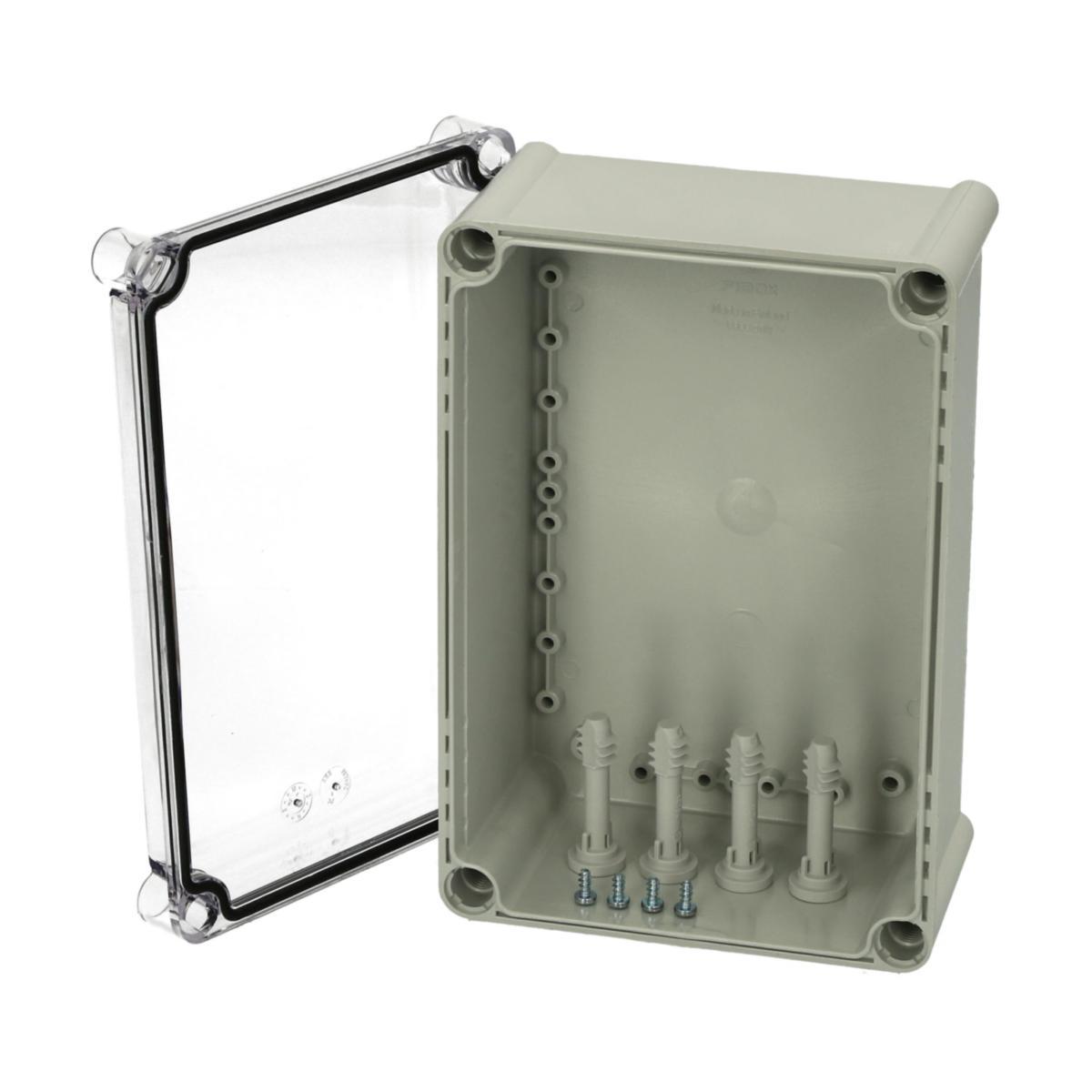 Apparatlådor Solid, transparent lock - KAPSLING SOLID PC PC2819 13T
