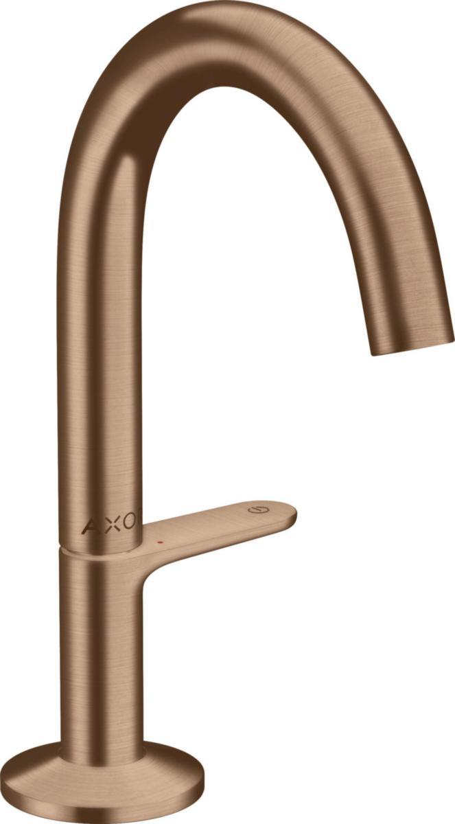 Tvättställsblandare AXOR One 1-grepp U-pip, Hansgrohe - HANSGROHE TVÄTTSTÄLLSBL. AXOR ONE 1-GR BORST.RÖDGULD