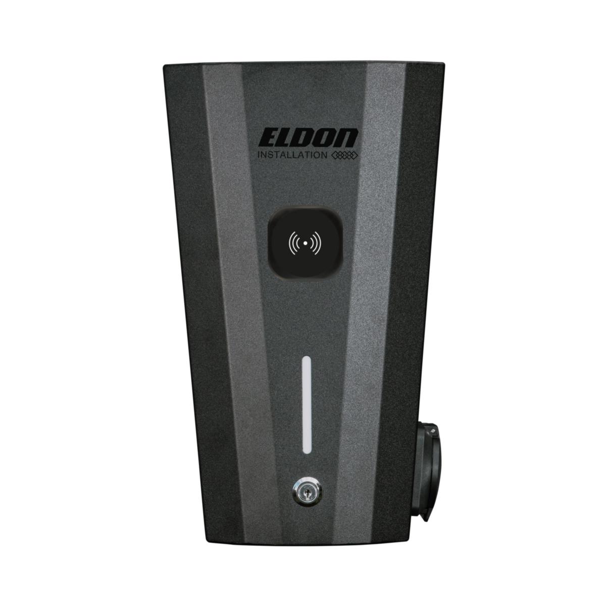 Laddbox 1x22 kW, med överspänningsskydd - LADDBOX 1X22KW RFID ÖSP ELBC332RÖ
