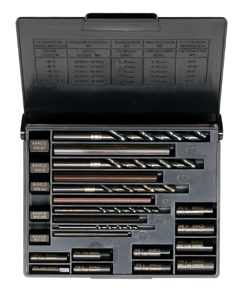 Screw extractor set bahco - SCREW EXTRACTOR SET BAHCO 1418S 20PART