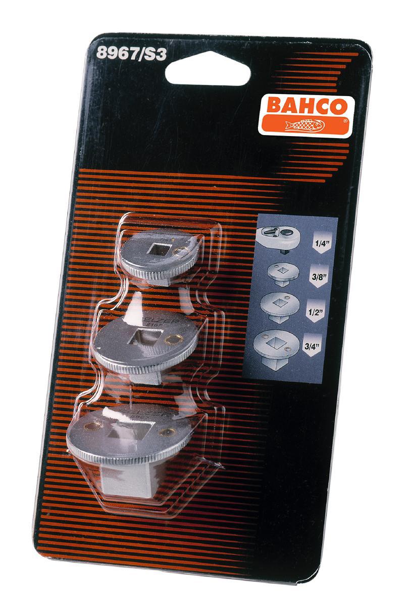 Adaptersats Bahco 8967/S3 - ADAPTERSATS BAHCO 8967/S3 1/4 -3/8 -1/2 -3/4 SB-PACK