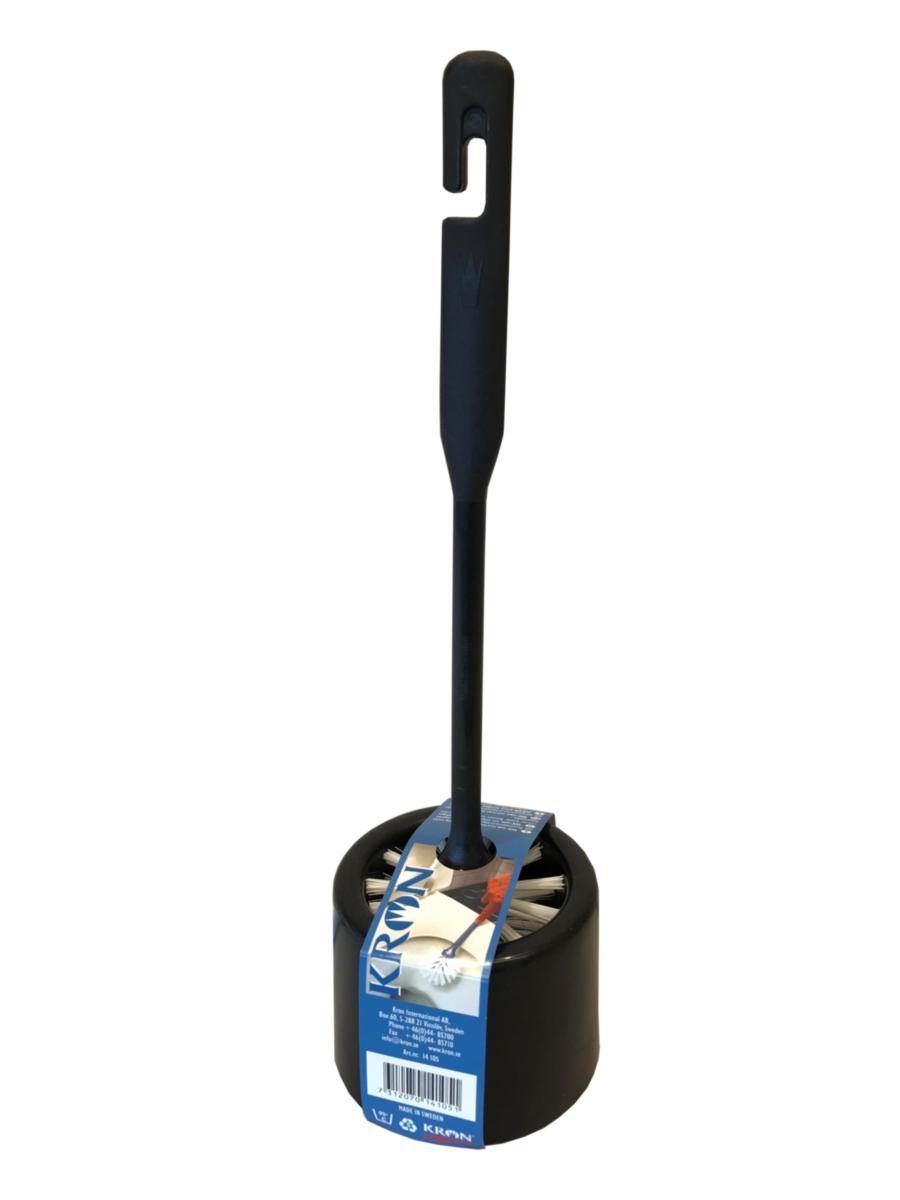 WC-set Kron rund m kopp - WC-BORSTSTÄLL RUND SVART MED KOPP