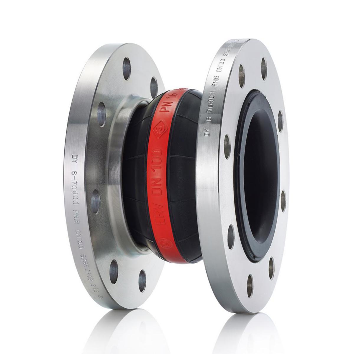 Gummikompensator Röd ring, Elaflex - GUMMIKOMPENSATOR DN32 PN16EPDM RÖD RING ERV BL 130 M.M.