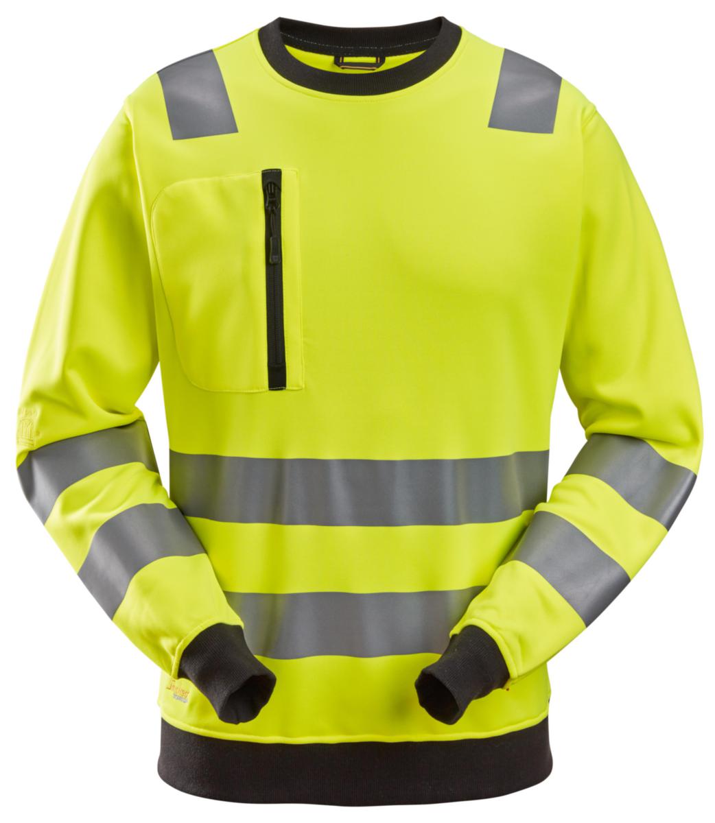 Sweatshirt Snickers 8037 Hi-vis - SWEATSHIRT SNICKERS 8037 YEL HIVIS CL3 ALLROUND M