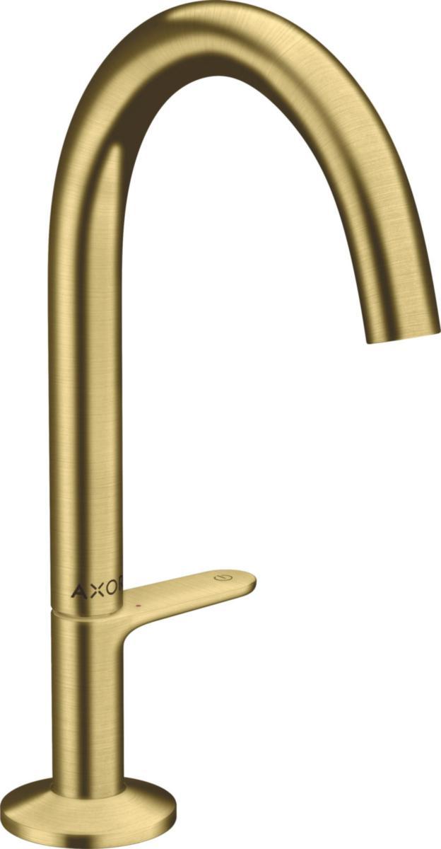 Tvättställsblandare AXOR One 1-grepp U-pip hög, Hansgrohe - HANSGROHE TVÄTTSTÄLLSBL. AXOR ONE 1-GR MÄSSING (BO.MÄSSING)
