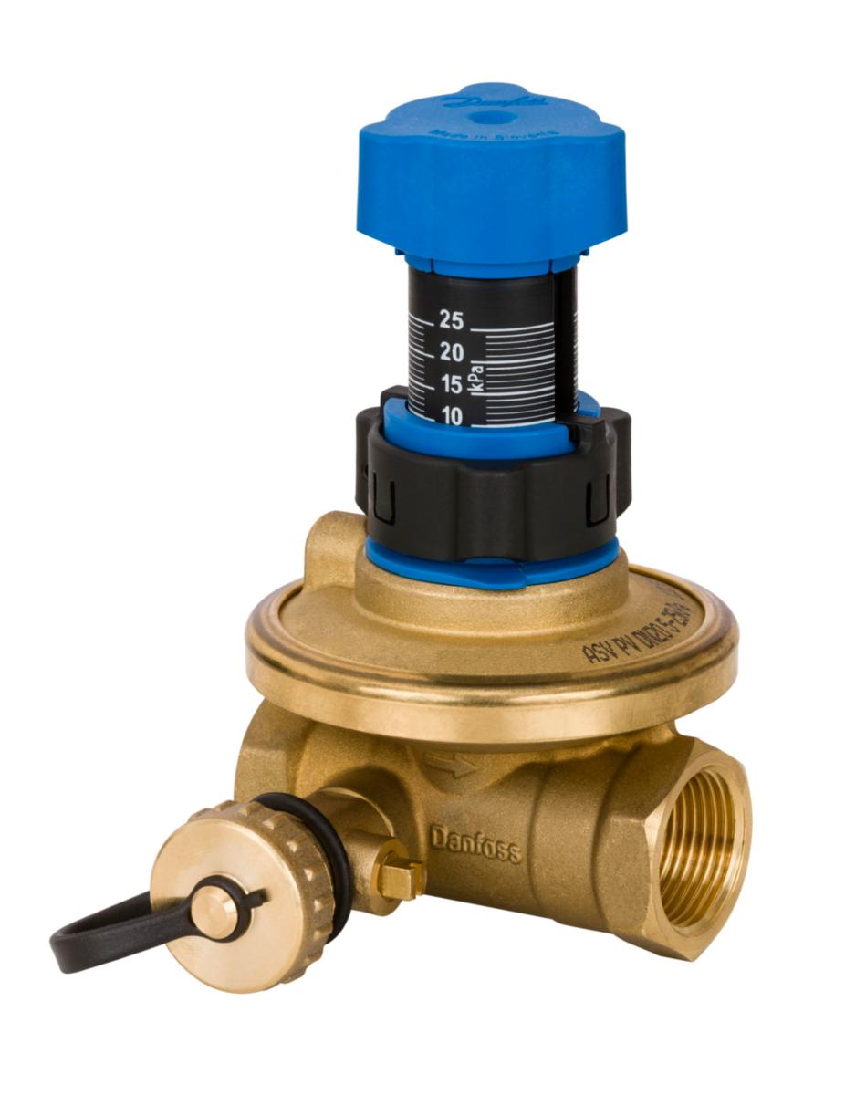 Differential pressure regulator ASV-PV PURE, Danfoss - Automatic balancing valve