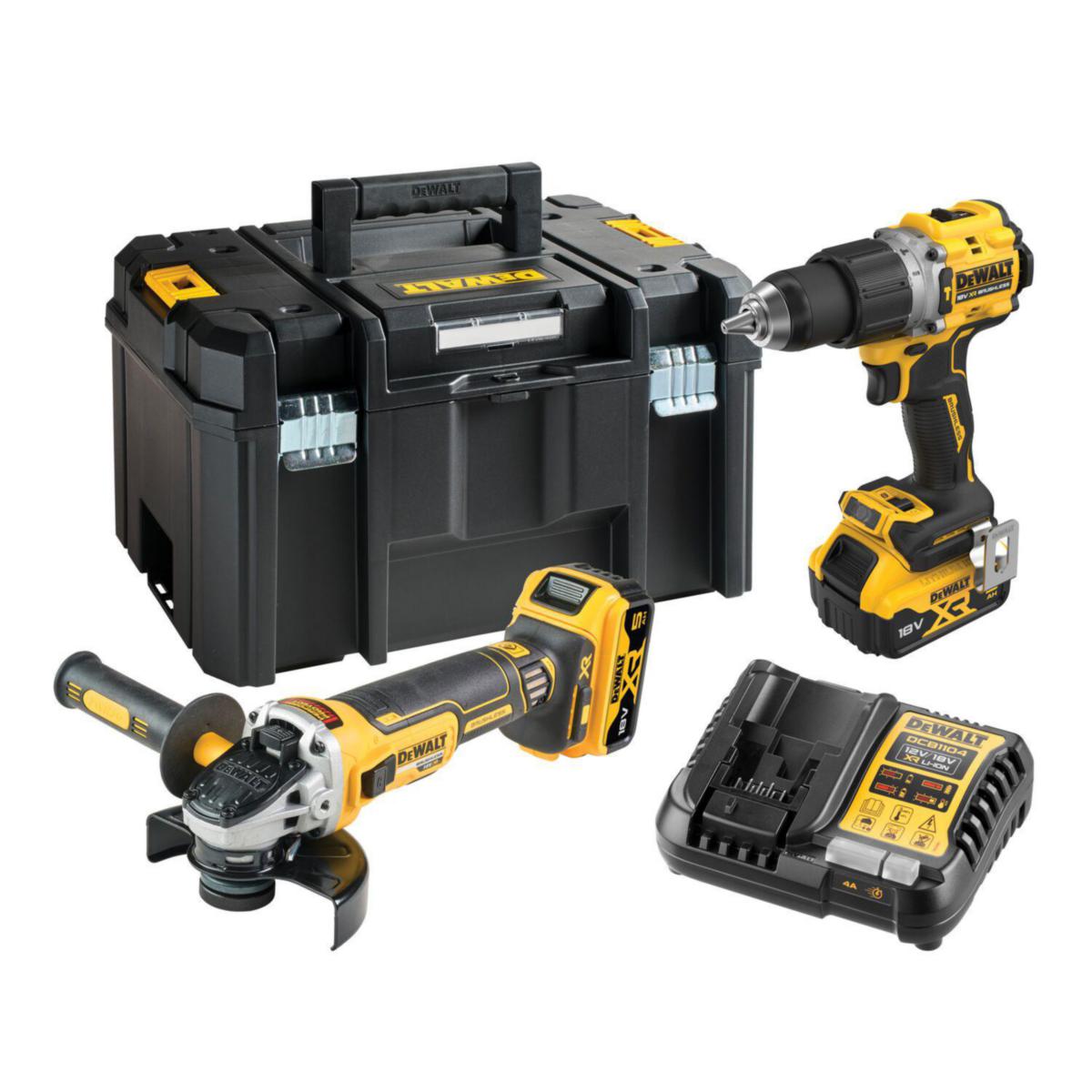 Kombikit DEWALT DCK2026P2T - MASKINKIT DEWALT DCK2026P2T-QW 18V KOLBORSTFRITT