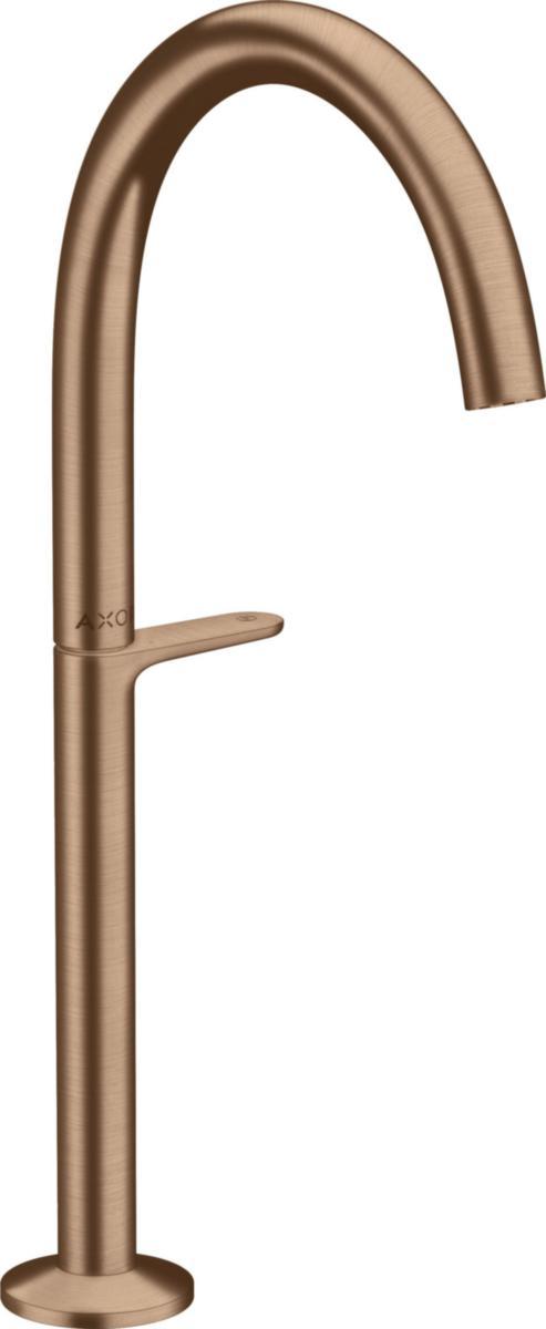 Tvättställsblandare AXOR One 1-grepp U-pip extra hög, Hansgrohe - HANSGROHE TVÄTTSTÄLLSBL. AXOR ONE 1-GR BORST.RÖDGULD
