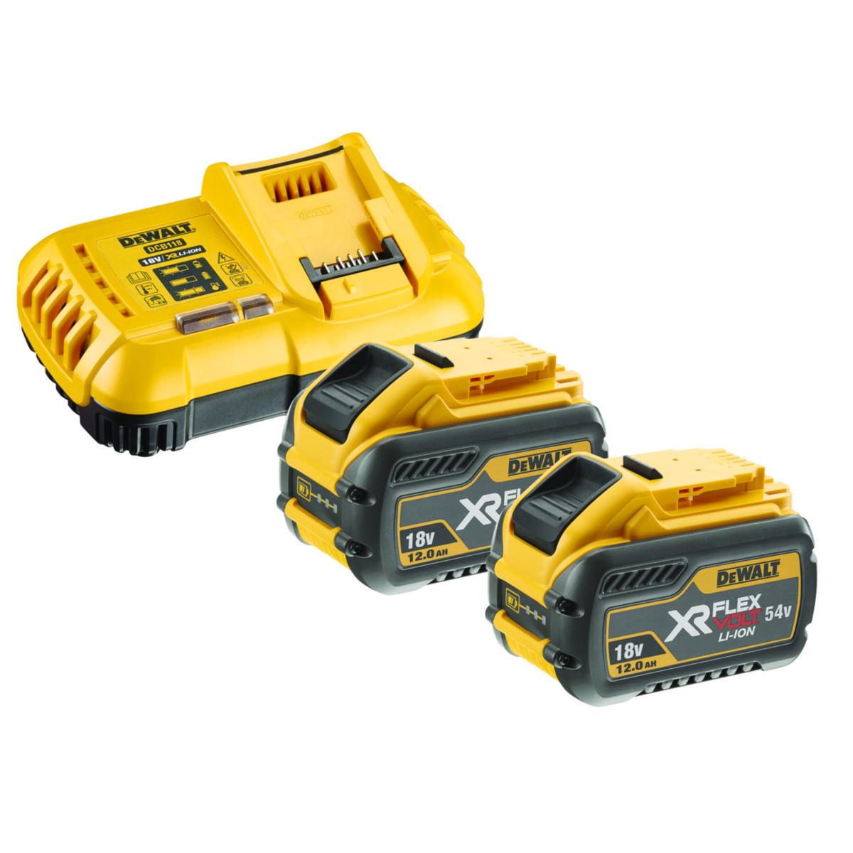 Batterikit DEWALT DCB188Y2T - BATTERIKIT DEWALT DCB118Y2T 12AH. I TSTAK. FLEXVOLT
