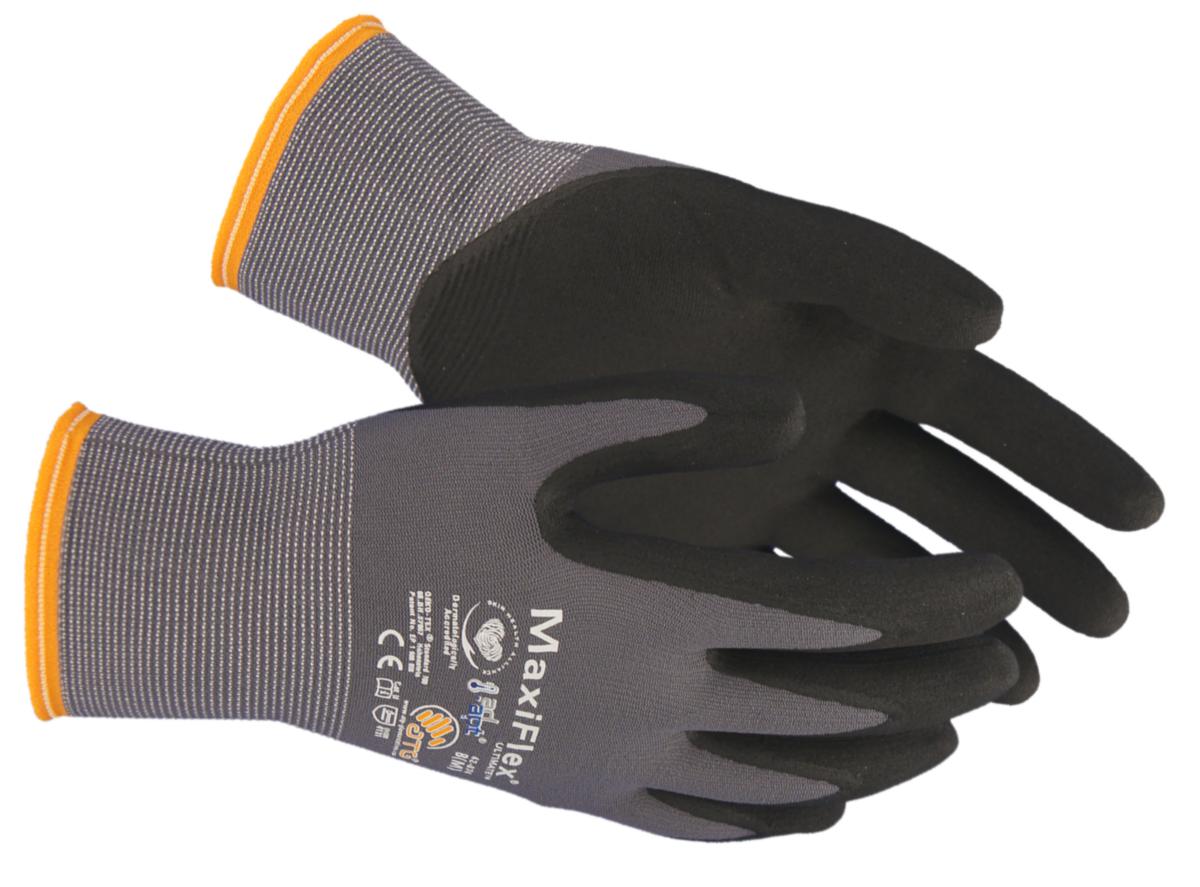 Mounting Glove Maxiflex Ultimate 42-874 Adapt - GLOVE MAXIFLEX 42-874 GREY/BL ULTIMATE ADAPT SIZE 9