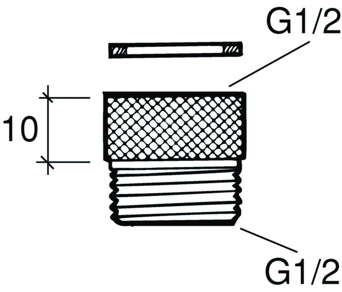 Flödesreglerare, Gustavsberg - R15 FLÖDESREGLERARE 0.20L/SEK FÖR DUSCHUTLOPP