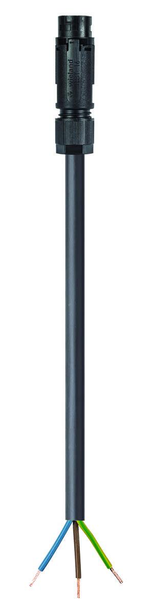 Snabbkopplingskablage Wieland - KAB HANE-FRI RST16I3 2M SV RST16I3KS-S 15 20SW